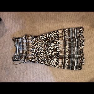 Animal print dress